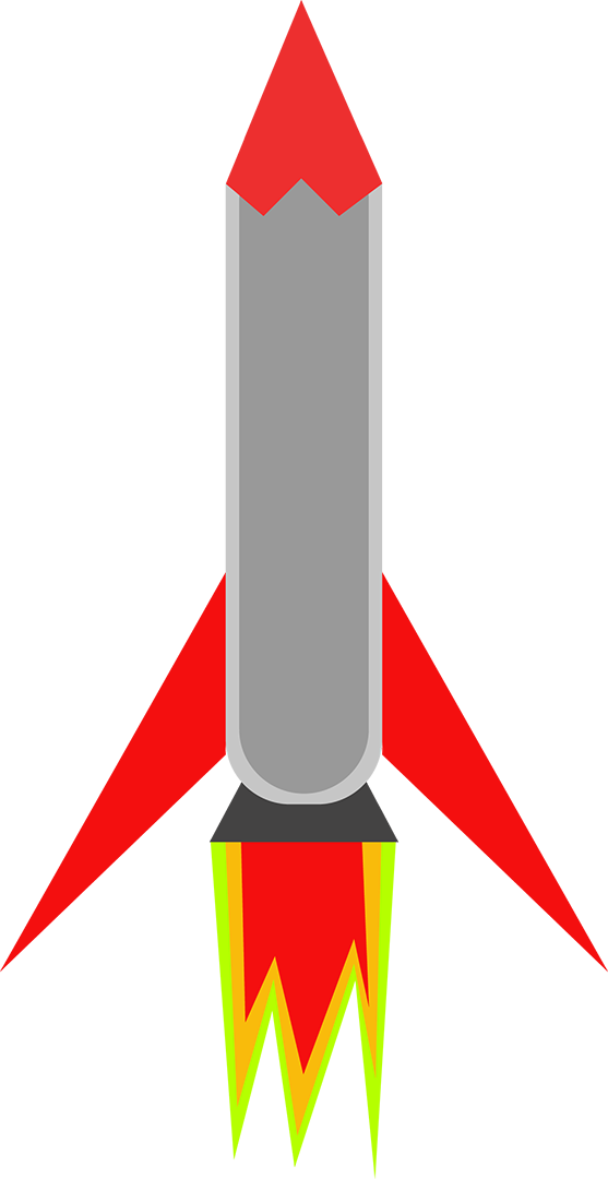 Rocket Clipart (557x1080), Png Download