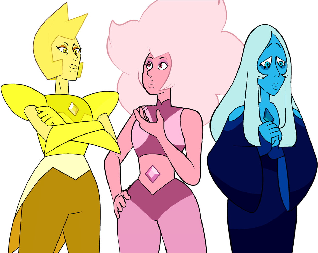 Diamonds Png - All The Diamonds From Steven Universe Clipart (1280x977), Png Download