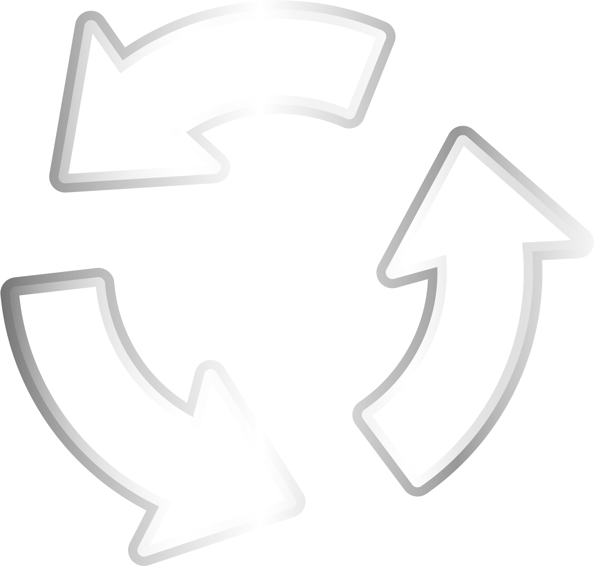 This Free Icons Png Design Of Recycler Steel Arrow Clipart (2400x2400), Png Download
