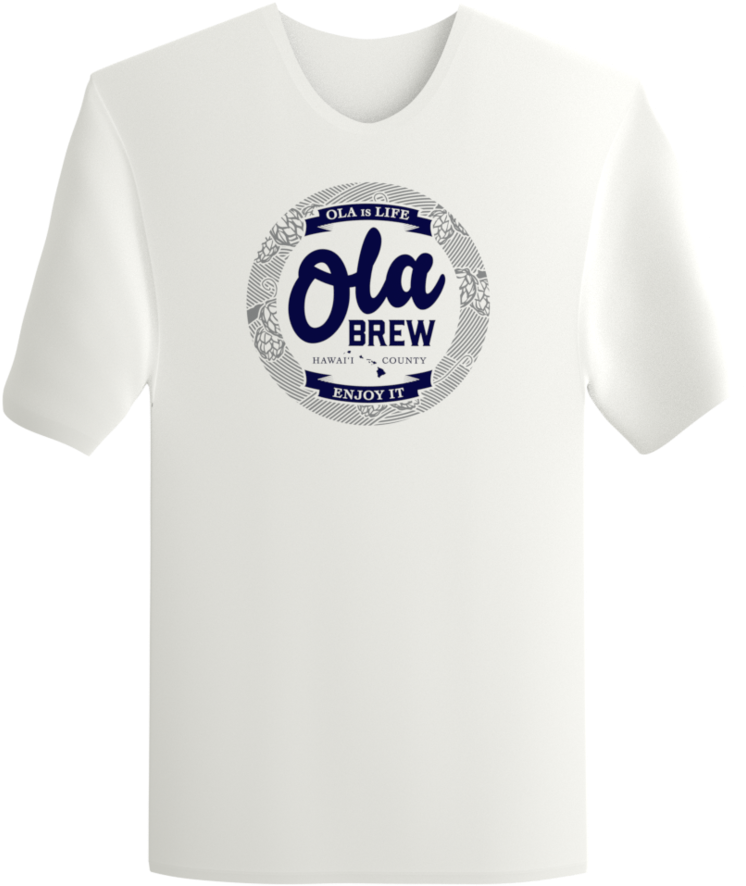 White Ola Brew Circle Shirt - Simpson Supreme T Shirt Clipart (1000x1000), Png Download