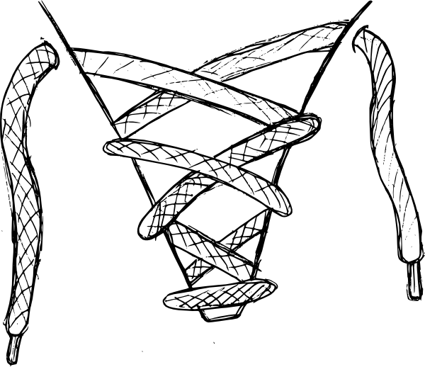 600 X 518 11 - Shoe Laces Clip Art - Png Download (600x518), Png Download