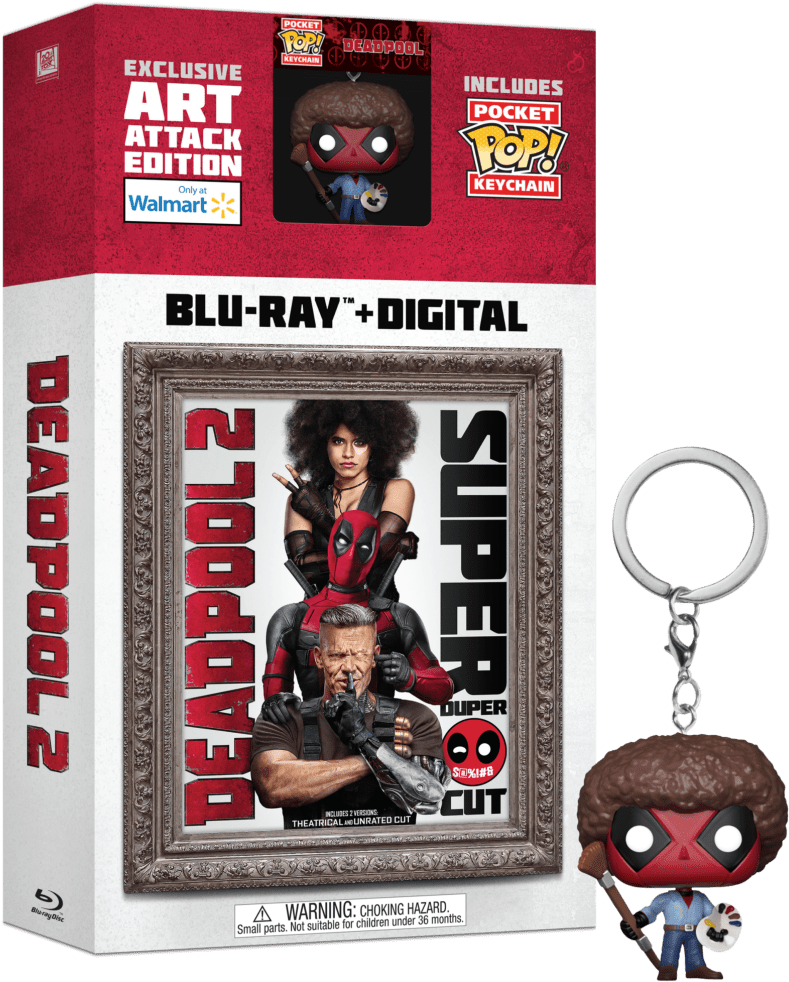 Deadpool - Deadpool 2 Blu Ray Dvd Clipart (866x1028), Png Download