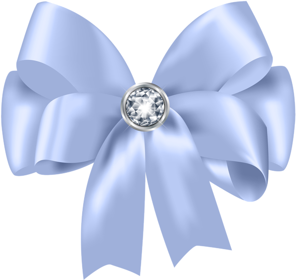 Png Black And White Library Beautiful Blue Bow With - Pink Bow Png Transparent Clipart (600x567), Png Download