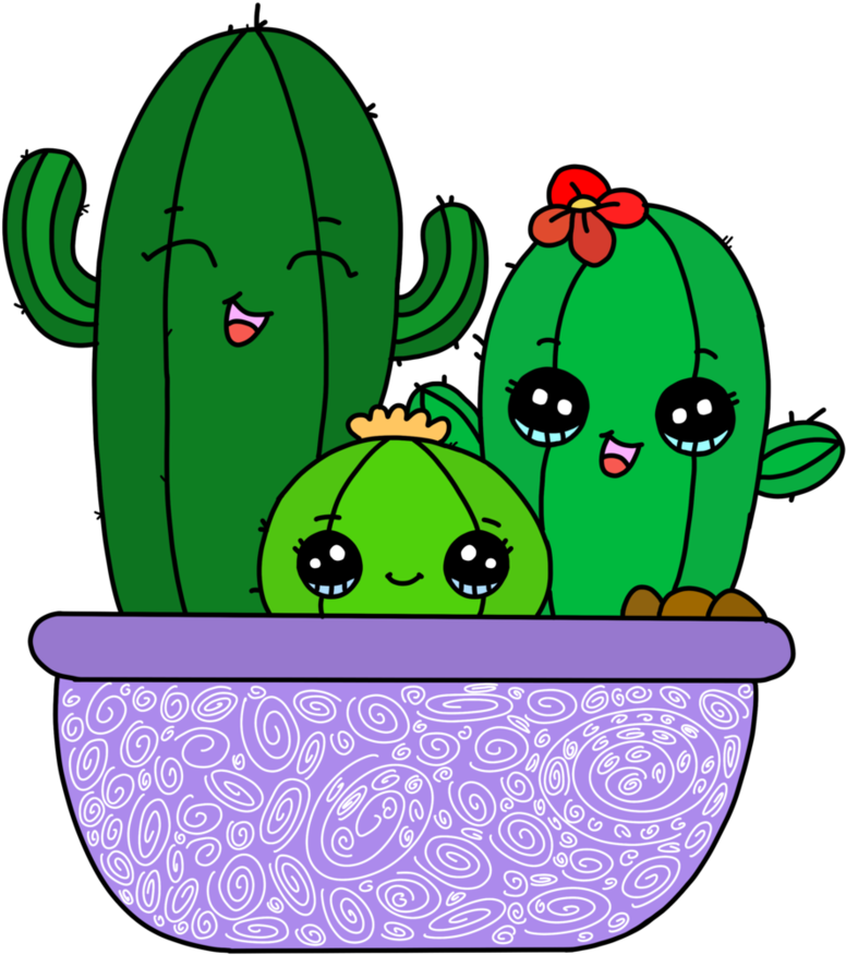 Cute Cactus Png Clipart - Large Size Png Image - PikPng.