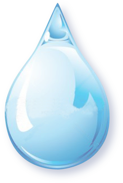 Water Is Considered To Be Polar Because Of Its Shape - Png Single Water Drops Clipart (513x692), Png Download