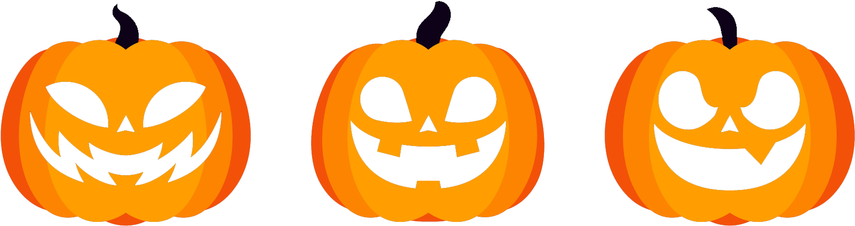 Halloween Vector Free Png Transparent Vector, Clipart, - Halloween Image Free Transparent (1834x628), Png Download