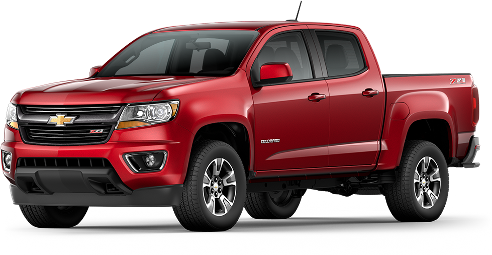 Lease From - - 2018 Red Chevy Colorado Clipart (1000x518), Png Download