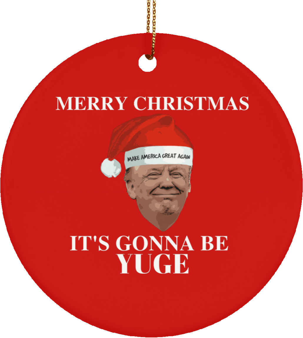 Donald Trump Christmas Ornament Clipart (1030x1149), Png Download