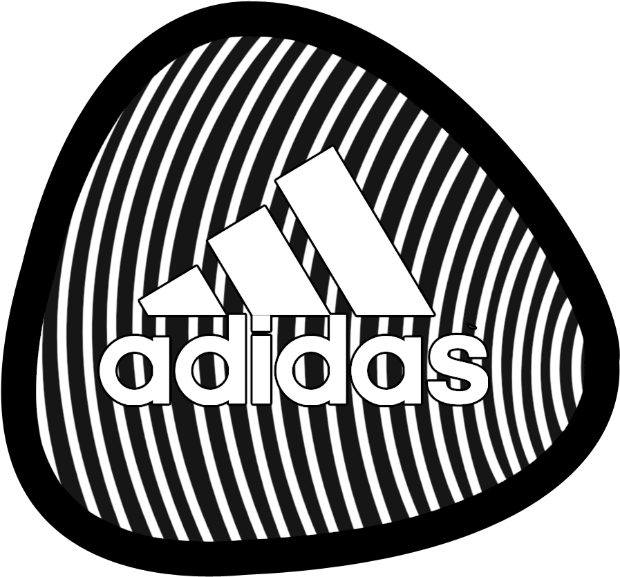 Adidas Logo Png - Circle Clipart (1000x1000), Png Download