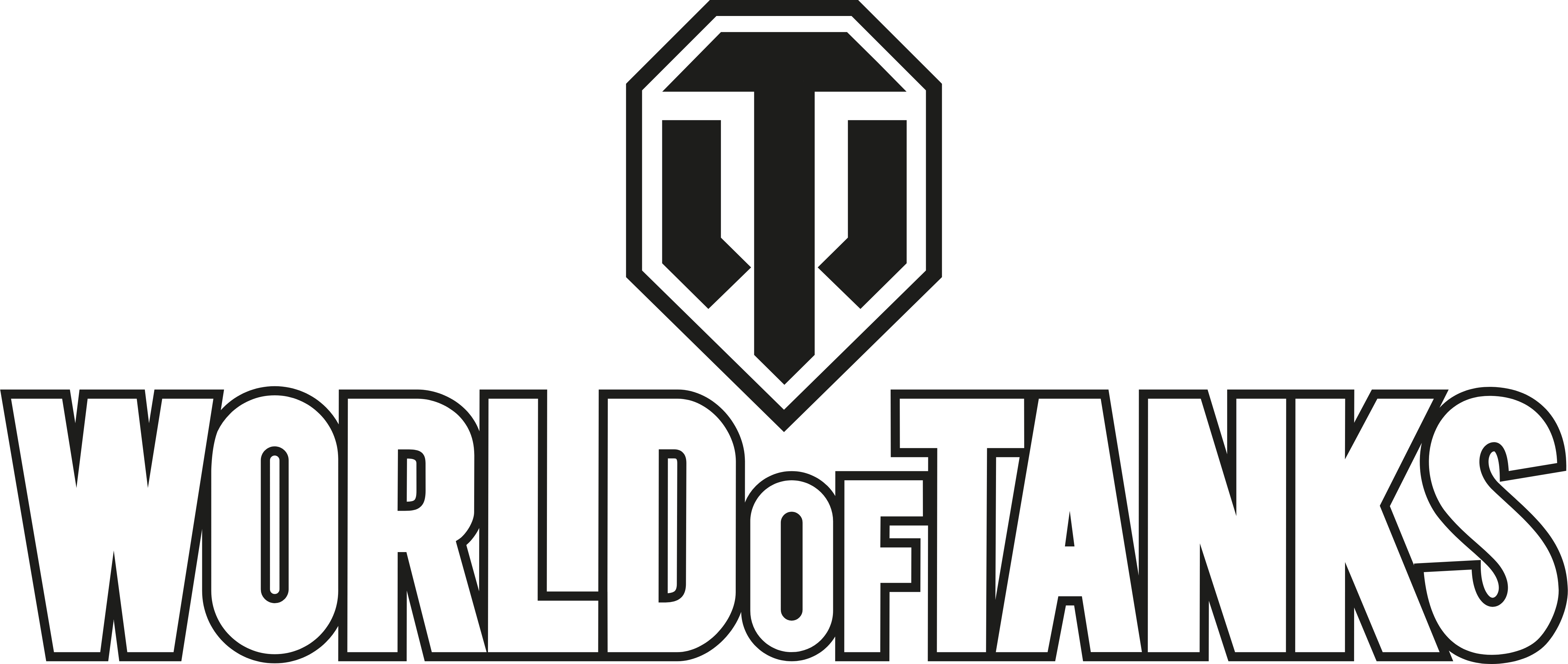 World Of Tanks Logo Png Transparent - World Of Tanks Clipart (2400x1017), Png Download
