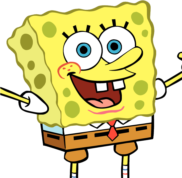 Clipart Royalty Free Download Squarepants Give Jellyfish - Spongebob With Transparent Background - Png Download (725x725), Png Download