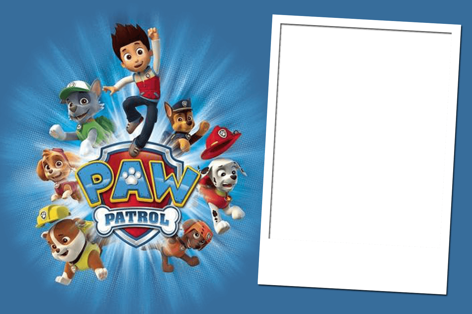 Paw Patrol High Resolution Wallpaper Desktop - Paw Patrol Invitation Template Clipart (1500x1000), Png Download