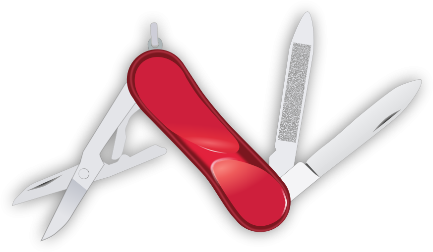 How To Set Use Swiss Knife Svg Vector Clipart (900x537), Png Download