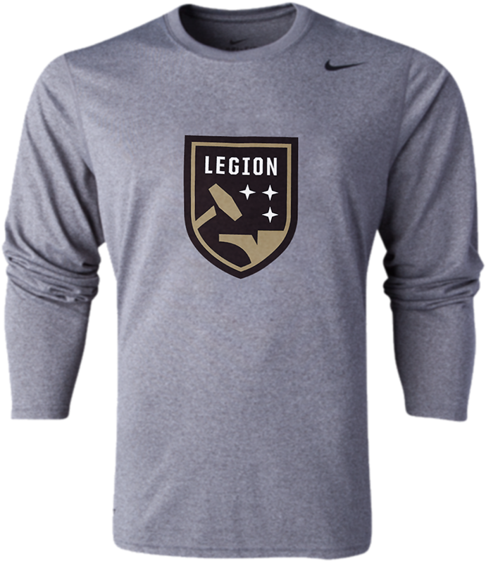 Legion Fc Nike Legend L/s Logo Tee - Long-sleeved T-shirt Clipart (1080x1080), Png Download