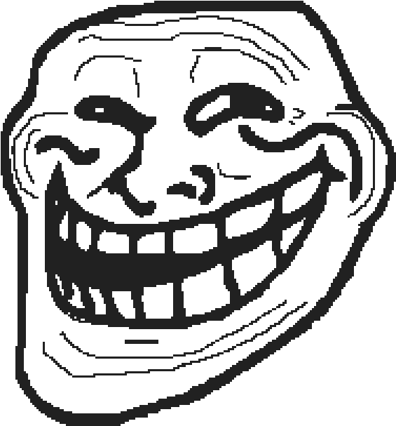 Troll Face Clipart (954x681), Png Download