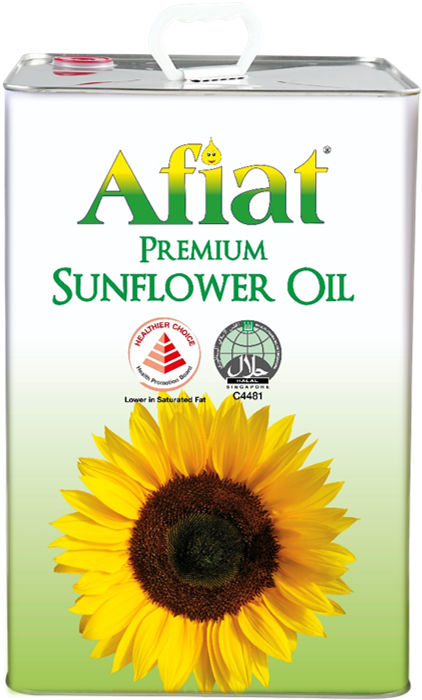 Afiat Premium Sunflower Oil Lian Hap Xing Kee Edible - Sunflower Clipart (450x722), Png Download