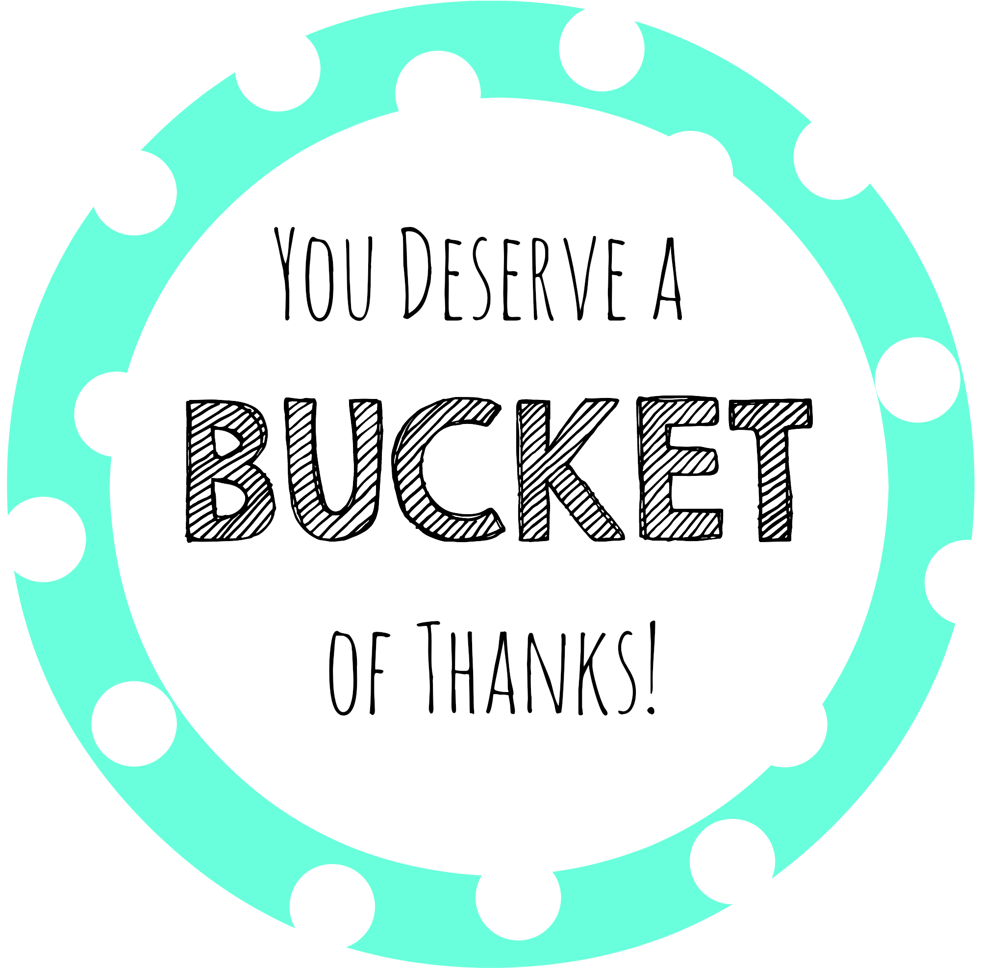 Bucketofthanksmint Bucketofthanksgrey Bucketofthankspink Clipart (2001x1975), Png Download