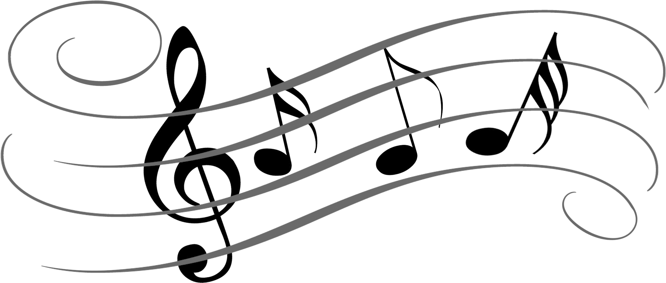 2236 X 1006 2 - Music Clipart - Png Download (2236x1006), Png Download