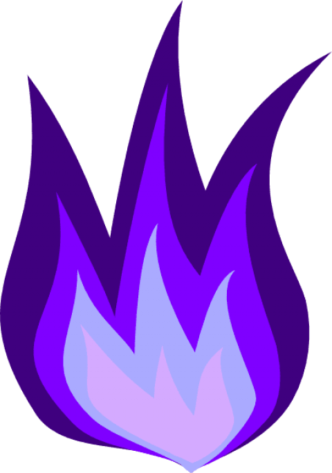 Free Png Download Purple Flames Png Images Background - Purple Fire Clipart Transparent Png (480x683), Png Download