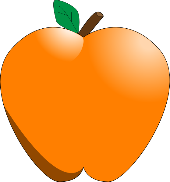 Small - Apple Orange Clip Art - Png Download (558x597), Png Download