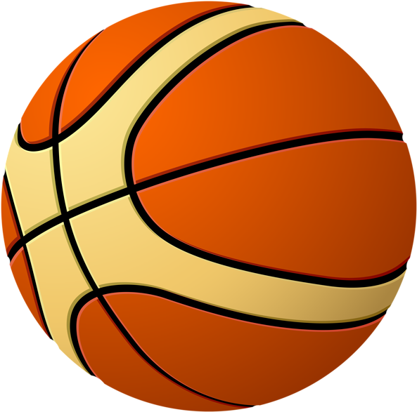 Basketball Ball Png Clip Art Image - Basketball Vector Free Transparent Png (600x594), Png Download