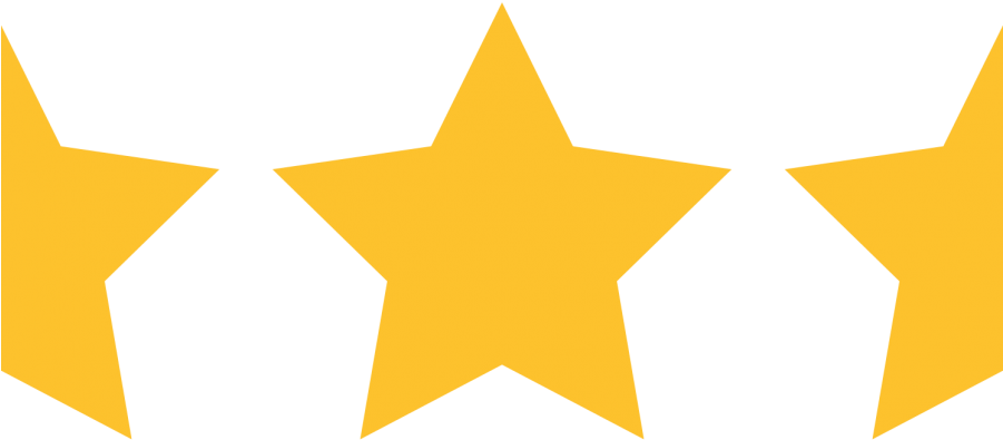 5 Stars - Black Star White Background Clipart (900x503), Png Download