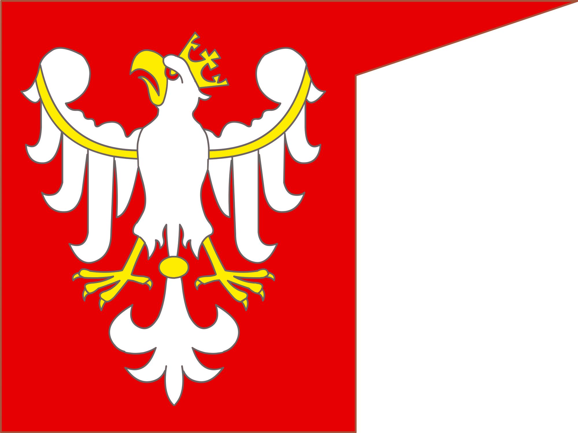 Major Political Events[edit] - Kingdom Of Poland Flag Clipart (2000x1498), Png Download