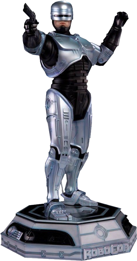Robocop Transparent - Robocop Sideshow Statue Clipart (480x900), Png Download