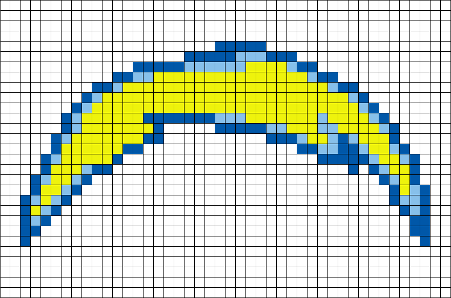 San Diego Chargers Pixel Art Clipart (880x581), Png Download