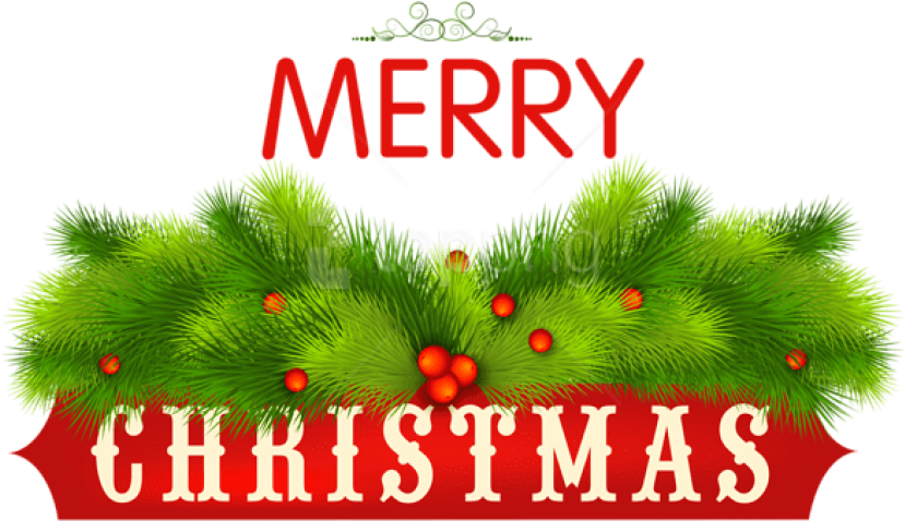 Free Png Merry Christmas Decorative Png - Merry Christmas Decoration Png Clipart (850x491), Png Download