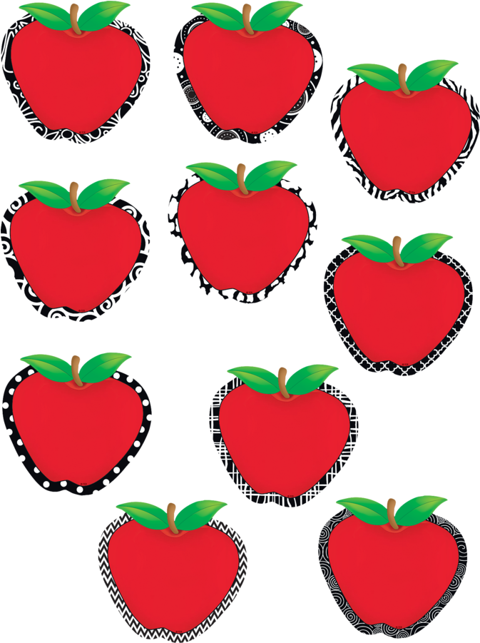 Tcr5483 Fancy Apples Accents Image - Bulletin Board Clipart (900x900), Png Download