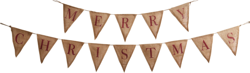 Merry Christmas Burlap Banner - Birthday Wishes With Sweet Memories Clipart (1000x332), Png Download