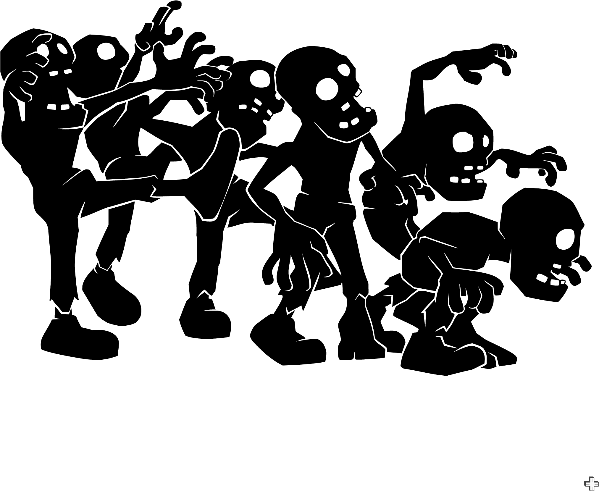 Зомби рисунок png