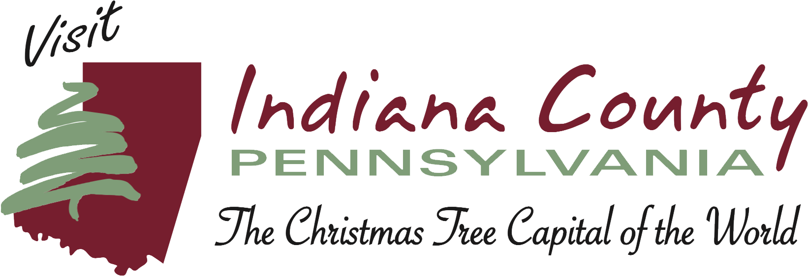 Indiana County Tourist Bureau Logo - Calligraphy Clipart (1660x568), Png Download