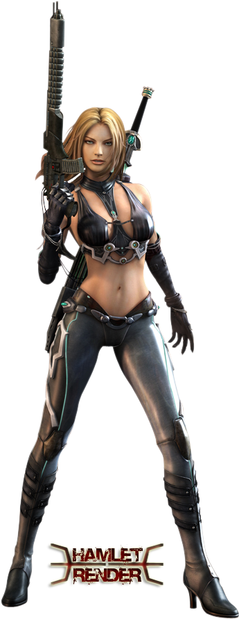 Punisher Render Photo - Fantasy Girl Clipart (664x963), Png Download