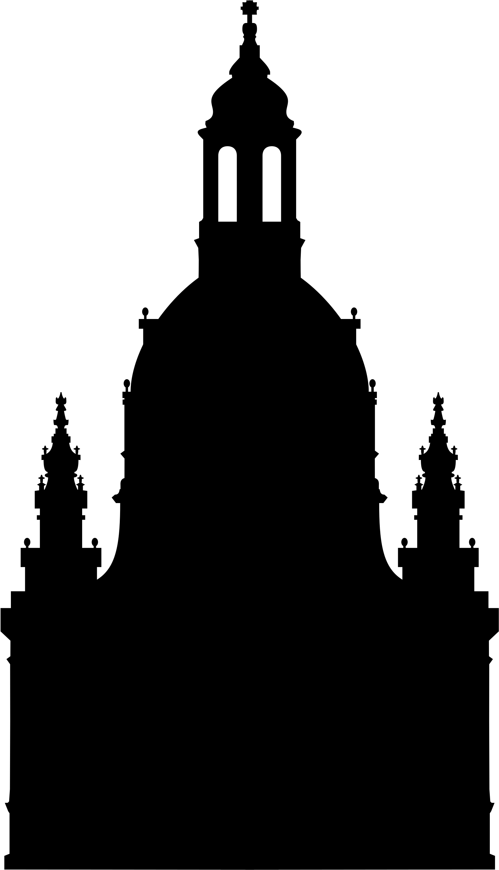 Open - Dresden Frauenkirche Clipart (2000x3324), Png Download