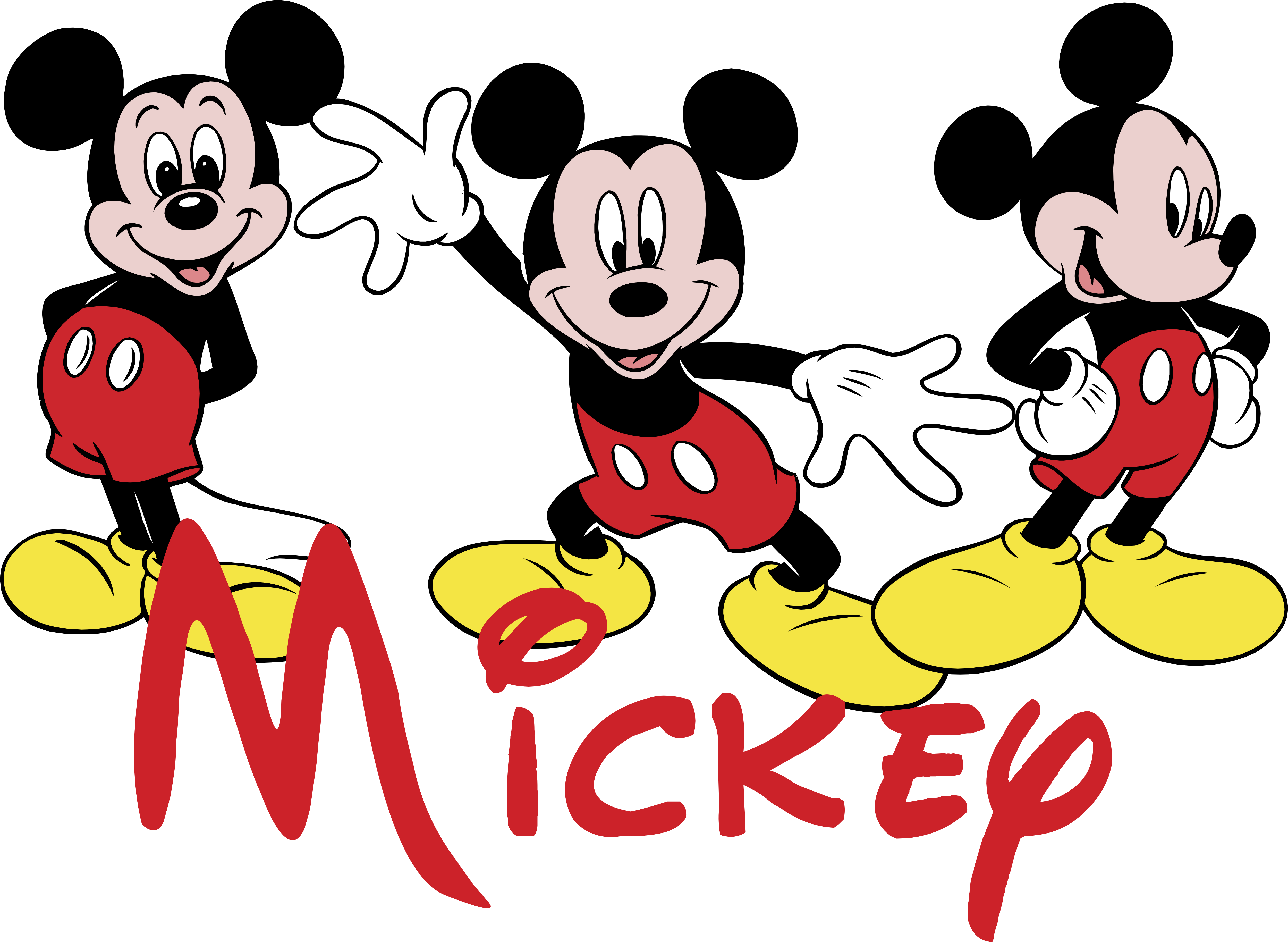 Mickey Mouse Logo Mouses4 - Mickey Mouse Vector Eps Clipart (5000x3656), Png Download