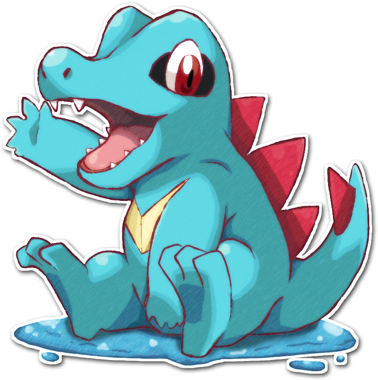 Photo 158 Totodile By Zpsk9dgccln - Totodile Clipart (795x812), Png Download
