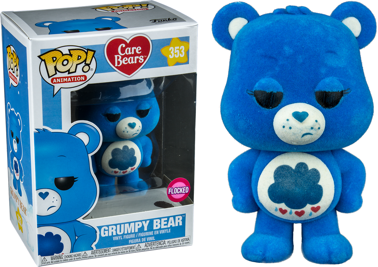 Care - Grumpy Bear Funko Pop Flocked Clipart (1300x919), Png Download