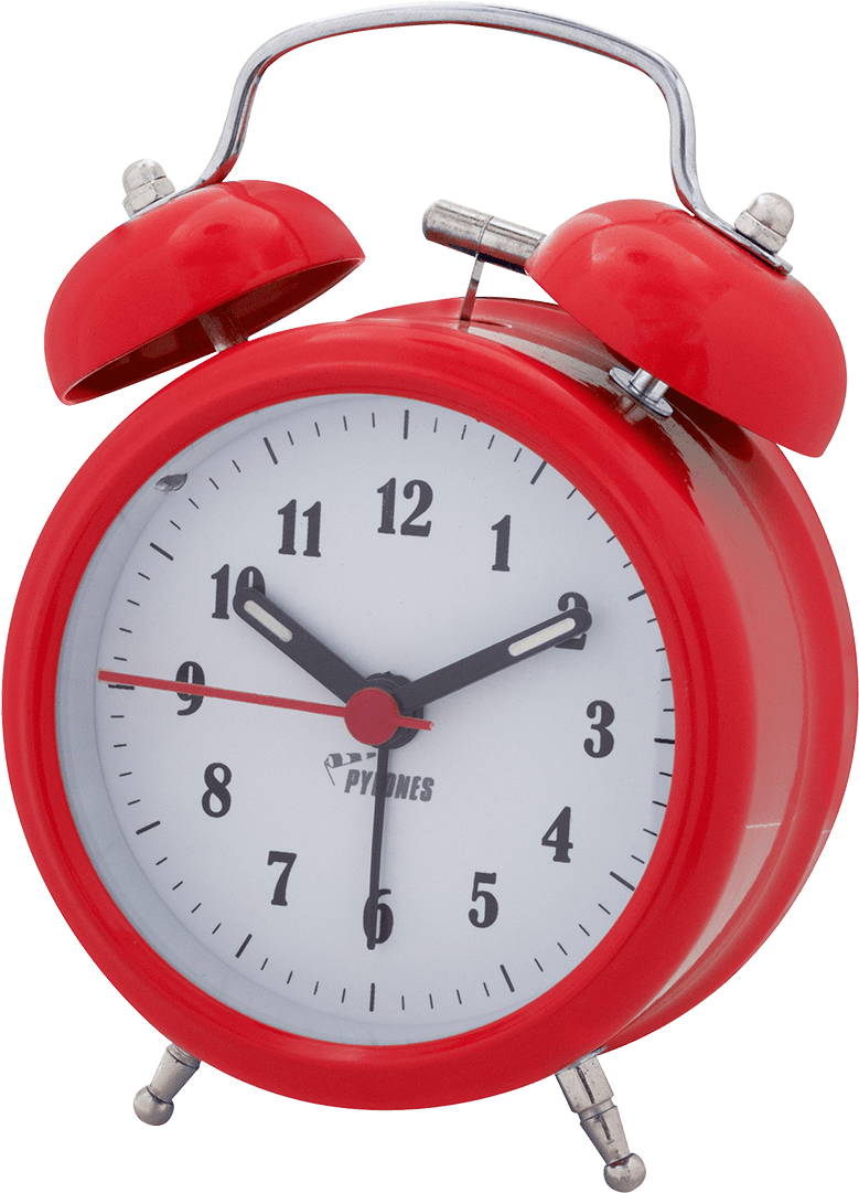 Free Png Red 'vette Wall Clock Png Image With Transparent - Orange Alarm Clock Png Clipart (480x665), Png Download