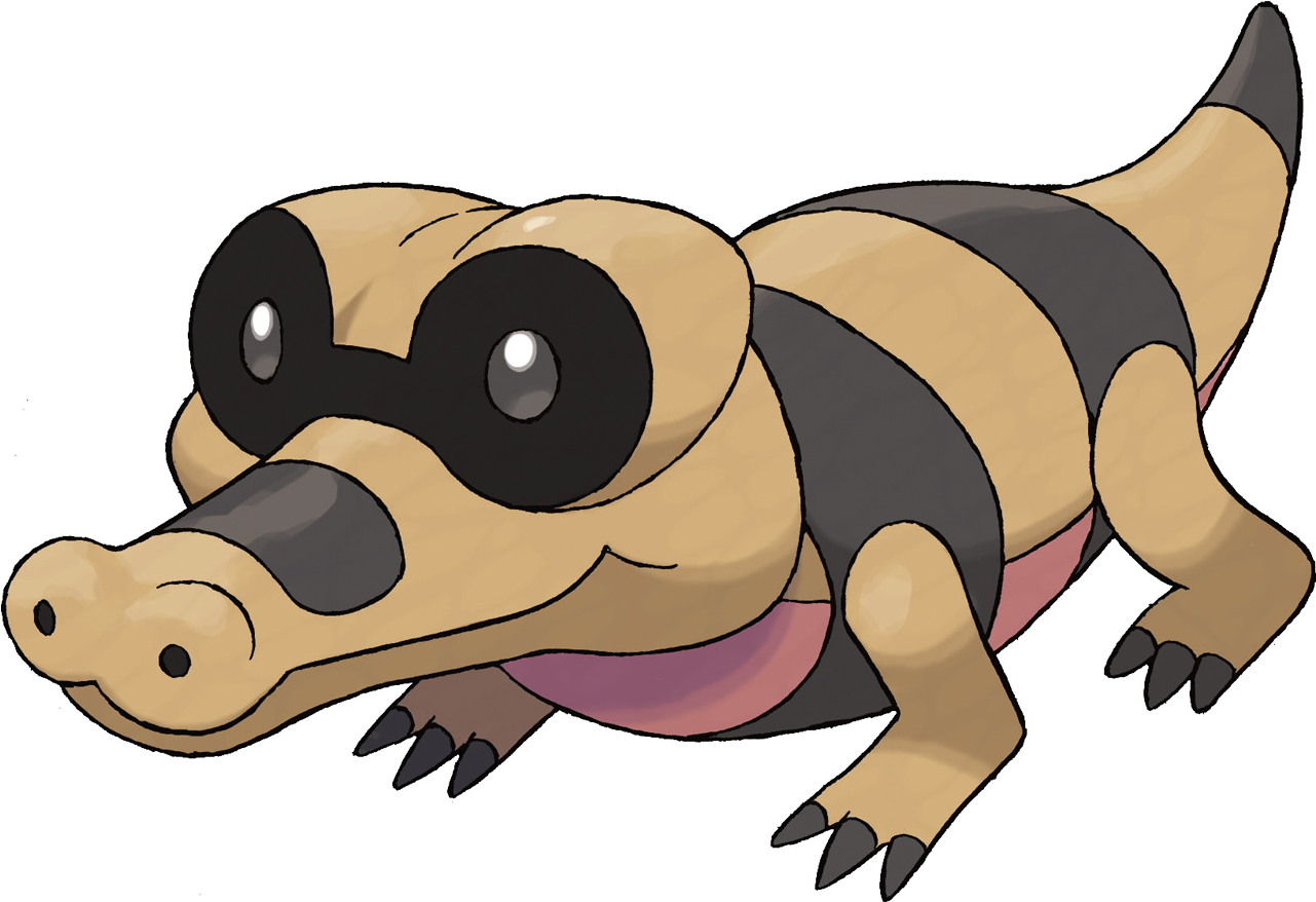 Sandile - Sandile Pokemon Clipart (1000x691), Png Download