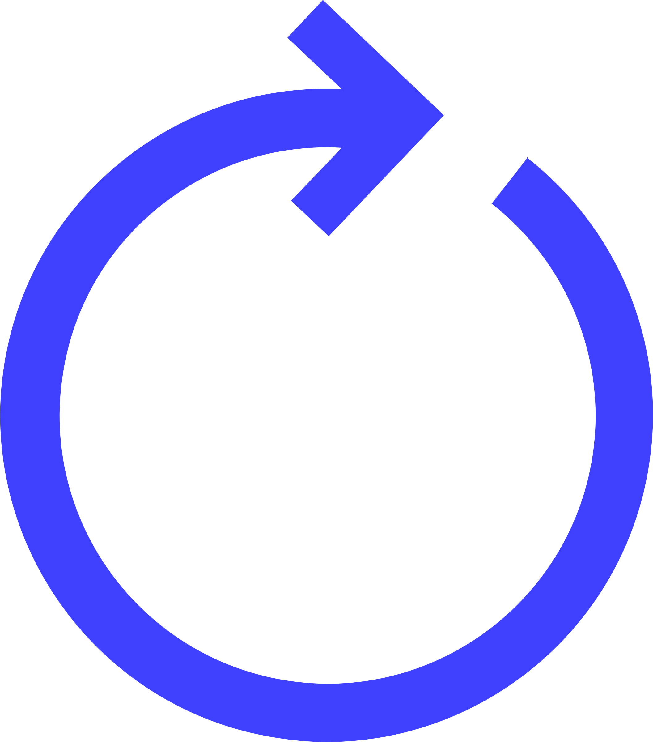 Big Image - Blue Circle Arrow Png Clipart (2113x2400), Png Download