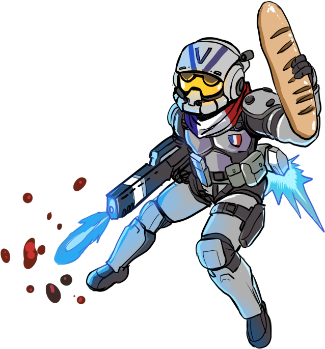Dhy6udk - Titanfall 2 Pilot Drawings Clipart (647x700), Png Download