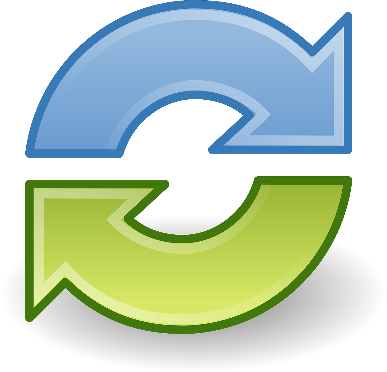 Synchronize, Sync, Arrows, Cycle, Recycling, Round - Freefilesync Icon Clipart (640x616), Png Download