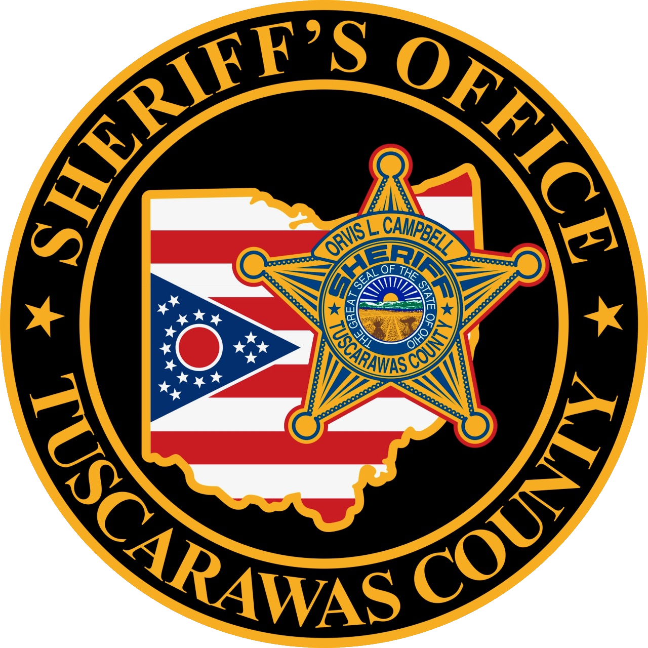 Tuscarawas County Sheriff Orvis Campbell - Ohio Deputy Sheriff Logo Clipart (1280x1280), Png Download