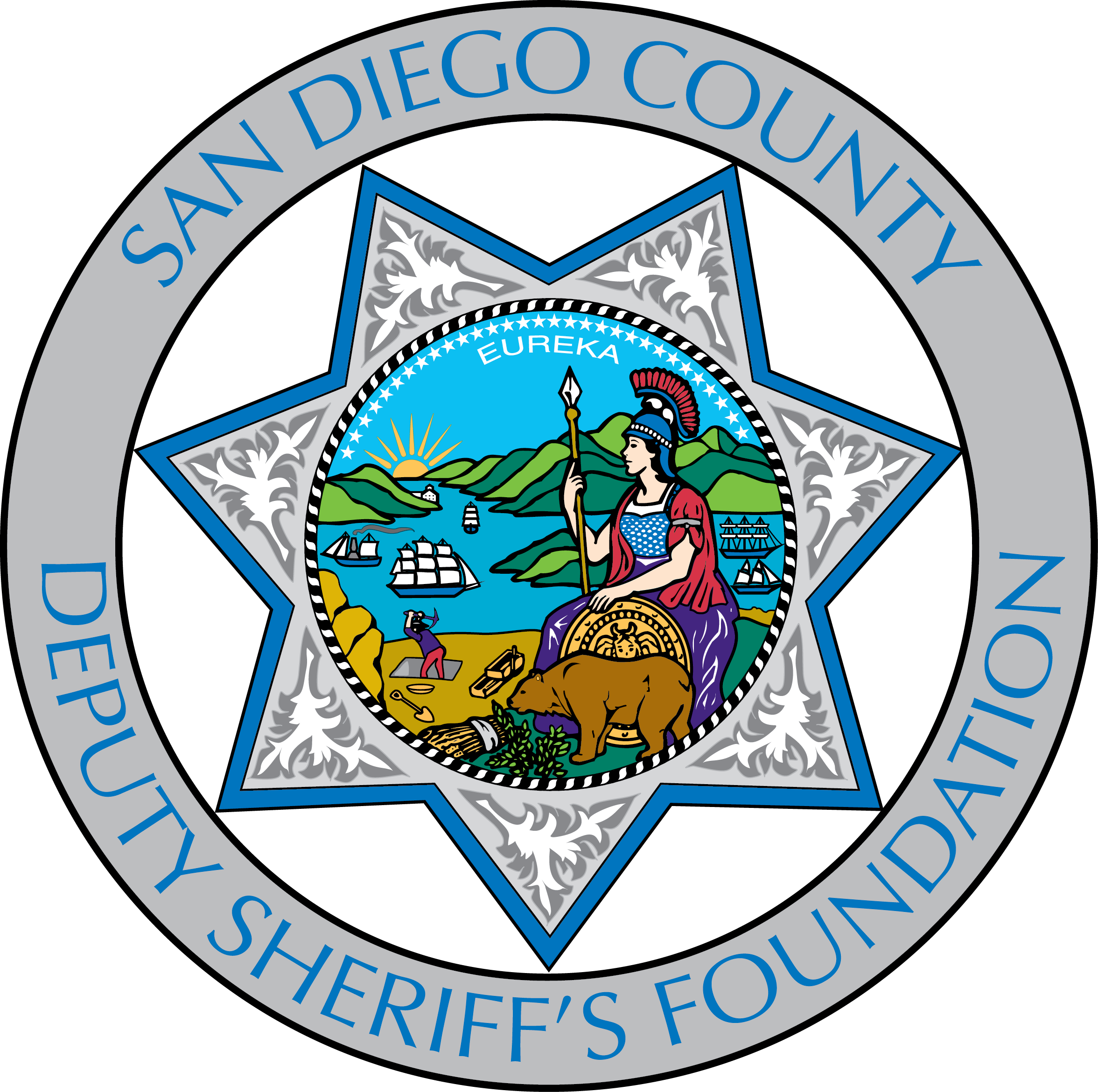 San Diego County Deputy Sheriff's Foundation - San Diego County Sheriff Logo Clipart (2353x2341), Png Download
