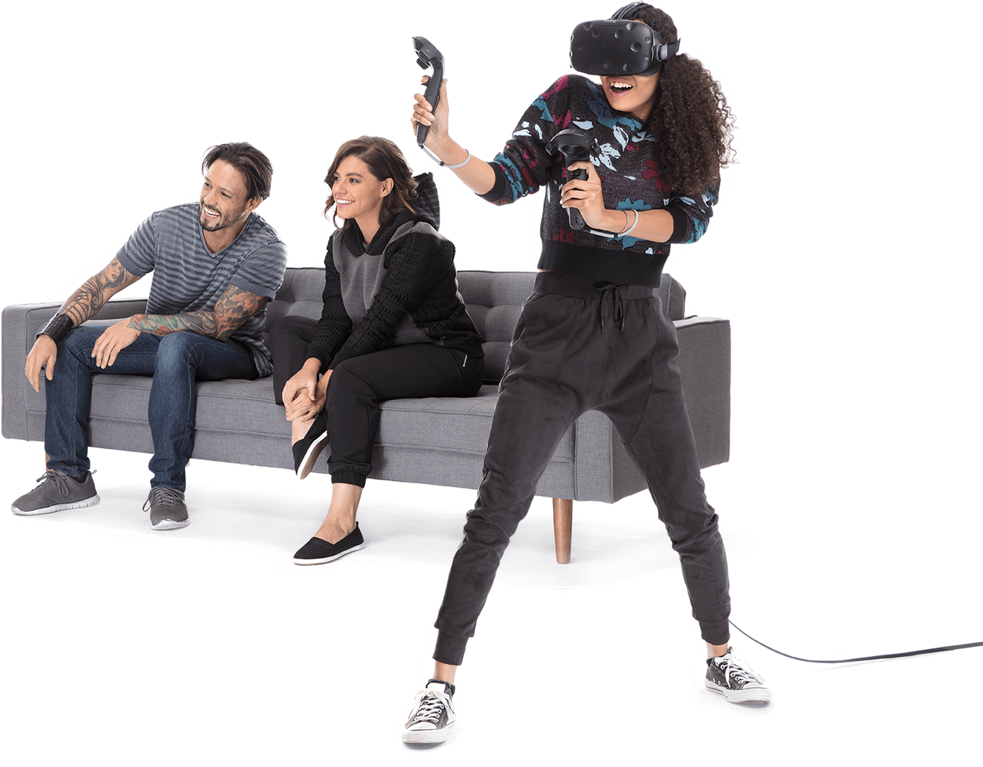 Htc Drops The Price Of Htc Vive By $200, Tries To Compete - Htc Vive Player Png Clipart (1400x1104), Png Download