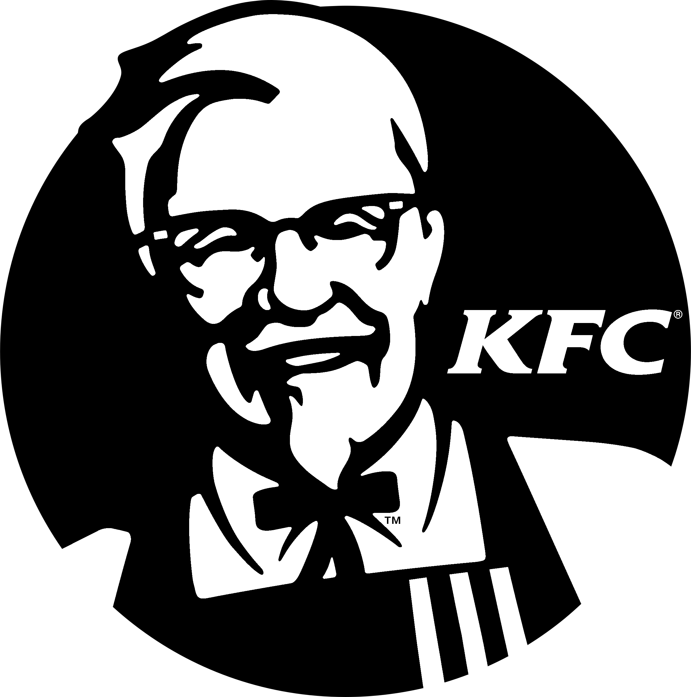 Kfc 2 Logo Black And White - Kfc Logo Black And White Clipart (2400x2419), Png Download