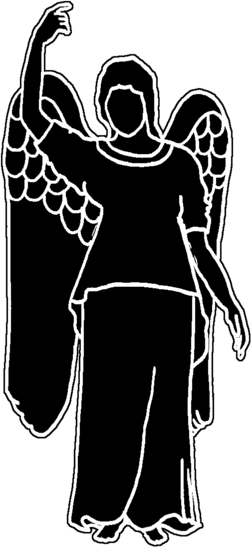 Beautiful Angel Silhouette - Illustration Clipart (503x1093), Png Download