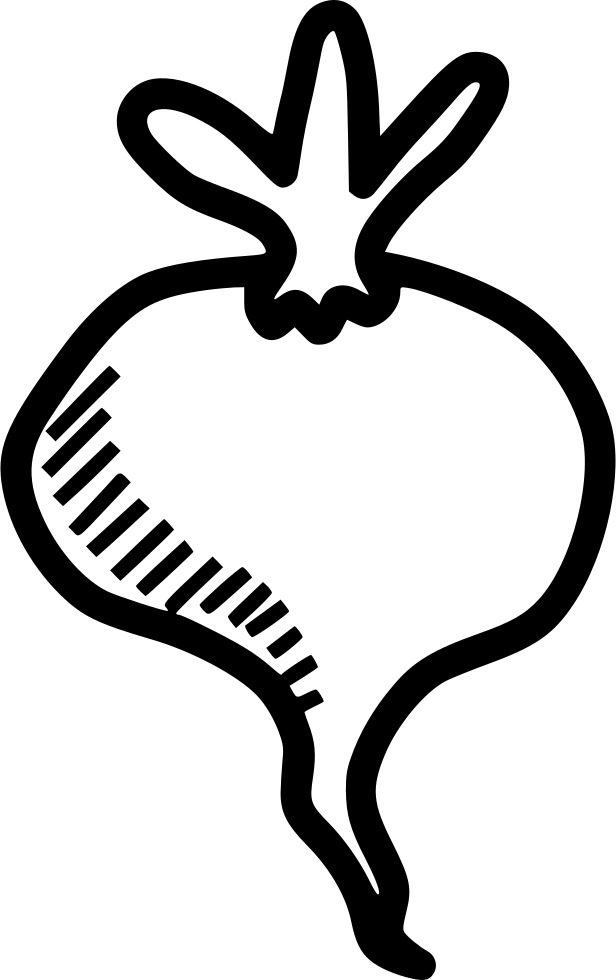 Png File Svg - Vegetable Png Clipart Black & White Transparent Png (616x980), Png Download